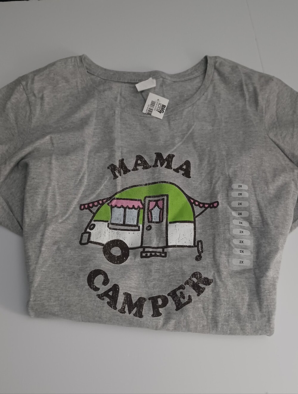 Mama Camper Retro Camper Tee Sz 2X